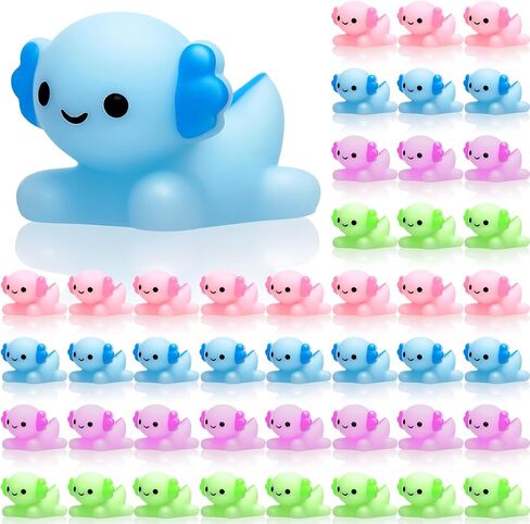 Soulchen 24 قطعة من هدايا Axolotl لتخفيف التوتر هدايا حفلات Axolotl السائبة هدايا تخفيف التوتر للموظفين وزملاء العمل والمدرسين ملفوفة بشكل فردي في أكياس OPP، مجموعة تقدير ممتعة شكرًا لك، 4 ألوان in Kuwait