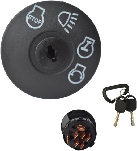 Lawn Mowers Tractor Ignition Switch 4 Position Compatible with 1532175566,175566,163968,165191,5107021,725-1741,925-1741,532163968,175442,193350 in Kuwait