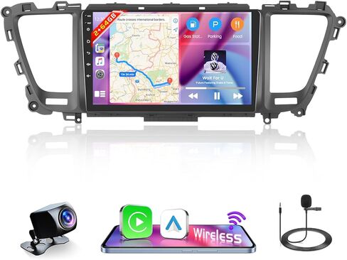 Car Radio Stereo for Kia Carnival Sedona 2015-2020 Built in Carplay/Android Auto, 9 inch IPS Touch Screen Head Unit Radio with DSP BT GPS FM RDS WiFi 2G RAM 64G ROM in Saudi Arabia