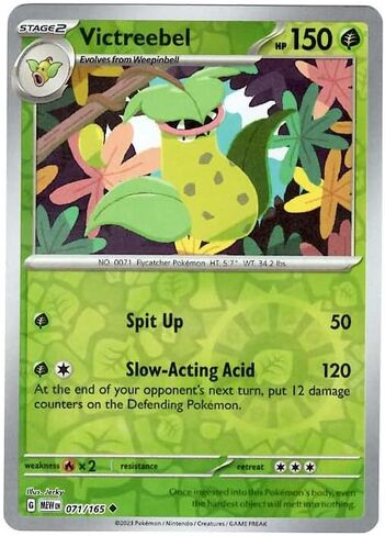 Pokemon - Victreebel 071/165 - Pokemon 151 - Reverse Foil - Single Card in Saudi Arabia