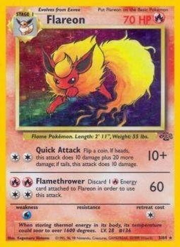 Pokemon - Flareon (3) - Jungle - Holo in Kuwait