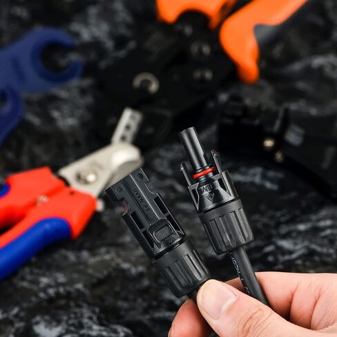 iCrimp MC4 Solar Crimping Tool Kit, 14-10 AWG / 2.5-6mm² PV Cable Crimper with Wire Stripper, Cutter, Spanners and Connectors in Kuwait