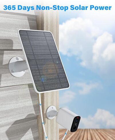 Upgraded Solar Panel Charging Compatible with Pro 5S, Arlo Pro 4, Pro 3, Pro 3 Floodlight, Ultra 2, Ultra, 4W Solar Panel with 9.8ft Charging Cable, IP65 Waterproof, Includes Secure Wall Mount, 3 Pack in Saudi Arabia
