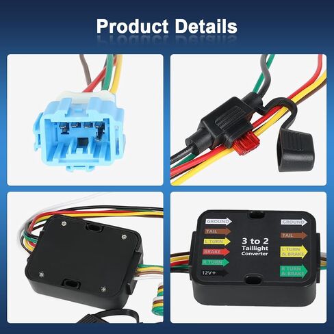 4-Pin Trailer Wiring Harness for Trailer Light Connect Compatible with 2018-2024 Honda Odyssey Replacement for 56382 in Saudi Arabia