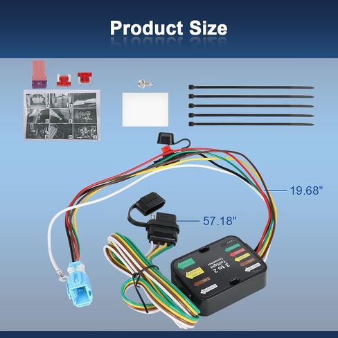 4-Pin Trailer Wiring Harness for Trailer Light Connect Compatible with 2018-2024 Honda Odyssey Replacement for 56382 in Saudi Arabia