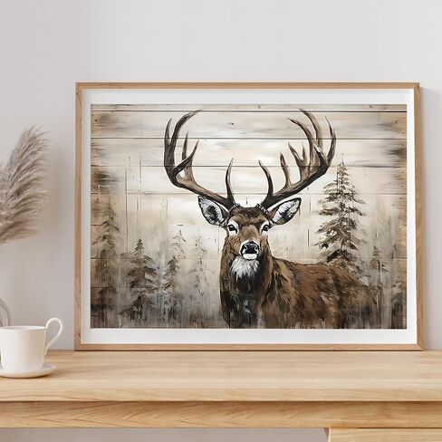 DPDAKIT Deer Diamond Art Kits for Adults, Forest Diamond Painting Kits for Beginner, 5D DIY Round Full Gem Art Crafts for Home Wall Decor Gift, 16x12inch in Saudi Arabia