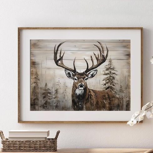 DPDAKIT Deer Diamond Art Kits for Adults, Forest Diamond Painting Kits for Beginner, 5D DIY Round Full Gem Art Crafts for Home Wall Decor Gift, 16x12inch in Saudi Arabia
