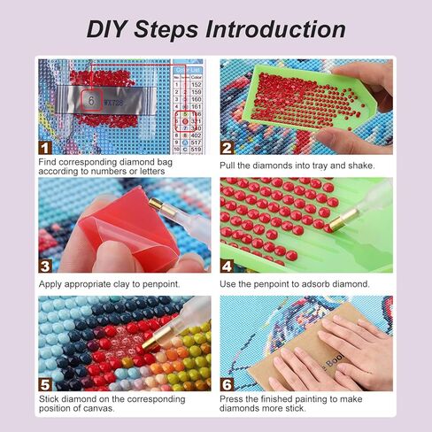FHBUBPUP Dog Diamond Art Kits for Adults - 5D Full Drill Round Dog Diamond Painting Kits, Beginners DIY Gem Art Home Wall Decoration Crafts Gifts 12×12 Inch in Kuwait