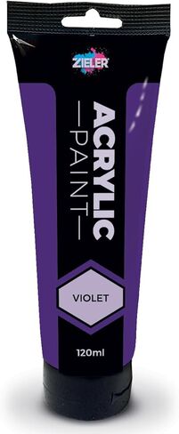 Zieler® Orange Premium Acrylic Paint, 120ml Tube in Saudi Arabia