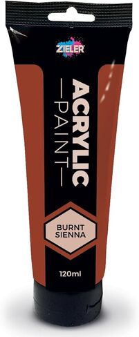Zieler® Orange Premium Acrylic Paint, 120ml Tube in Saudi Arabia