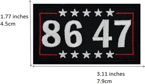3'' FDT Abolish ICE 8647 86 47-2 Embroidered Hook and Loop Patch in Kuwait