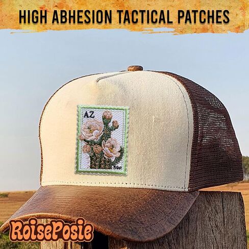 Arizona Saguaro Cactus Blossom State Flower Patch, Stamp 3 Inches Iron On/Sew On Embroidered Applique Fabric Aesthetic Floral Patches for Clothes Backpacks Hat Jeans, Vintage Flower Patches in Saudi Arabia