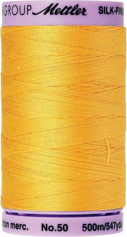 Mettler 9104-0120 Silk-Finish Solid Cotton Thread, 547 yd/500m, Summersun in Kuwait