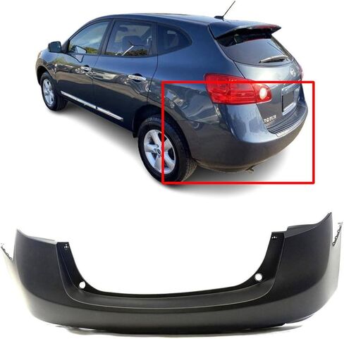 FitParts Compatible With Rear Bumper Cover 2008 2009 2010 2011 2012 2013 2014 2015 Nissan Rogue 08 09 10 11 12 13 14 15. New, Primed & Ready for Paint. NI1100260 HEM22JM04H in Kuwait
