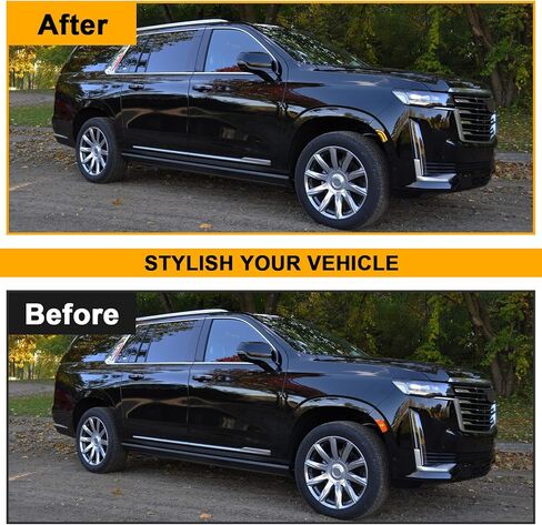 Smoked Lens LED Side Marker Light Compatible with 2021-2024 Yukon/Tahoe/Yukon Denali/Yukon XL/Escalade/Suburban/Escalade ESV Driver Passenger Sidemarkers Lamp Orange Front Turn Singal Lights in Saudi Arabia