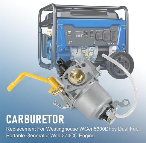 استبدال المكربن ​​لمولد وستنجهاوس WGen5300DFcv مع محرك 274CC in Kuwait