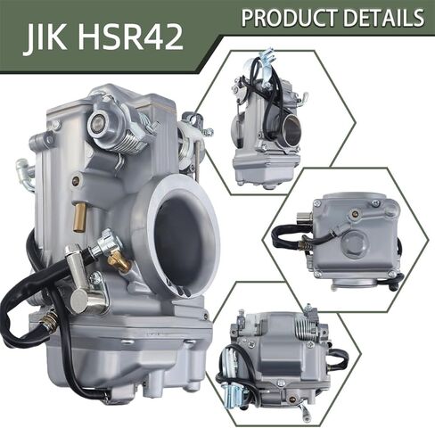مكربن ​​لـ HSR42 HSR 42 مم TM42-6 Fit Harley Evo Evolution Twin Cam Glide Dyna قرص سفلي واسع للغاية لراكب الإنزلاق Fatboy Heritage Softail Night Train Road King in Kuwait