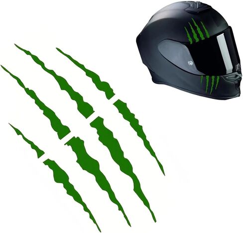 Motorcycle Helmet Claw Sticker, Simulation Monster Claw Decal, Waterproof & Scratch-resistant Car Body Decor Sticker, Universal for Helmets, Fuel Tanks, Laptops, Walls (Red) in Saudi Arabia