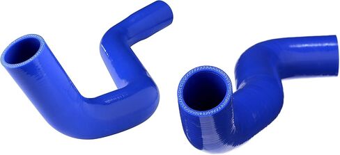 Heavy Duty 5-Ply Silicone Upper & Lower Radiator Coolant Hose Kit Compatible with 1999 2000 2001 Ford F-250 F-350 Excursion 7.3L Powerstroke Diesel | T-Bolt Clamps Included | Blue in Saudi Arabia