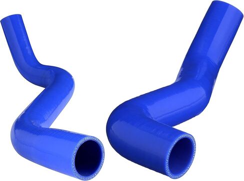 Heavy Duty 5-Ply Silicone Upper & Lower Radiator Coolant Hose Kit Compatible with 1999 2000 2001 Ford F-250 F-350 Excursion 7.3L Powerstroke Diesel | T-Bolt Clamps Included | Blue in Saudi Arabia