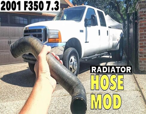 Heavy Duty 5-Ply Silicone Upper & Lower Radiator Coolant Hose Kit Compatible with 1999 2000 2001 Ford F-250 F-350 Excursion 7.3L Powerstroke Diesel | T-Bolt Clamps Included | Blue in Saudi Arabia