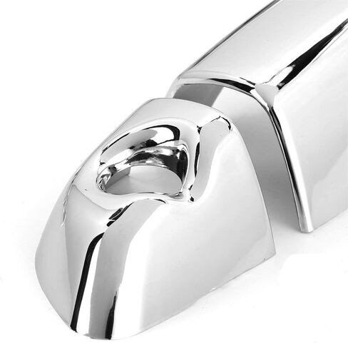 Qiilu Car Exterior Door Handle Cover Trim for Hyundai Elantra 2018-2019 8pcs Car Door Handle Grip Covers Exterior ABS Silver for Left-Hand Driving in Kuwait
