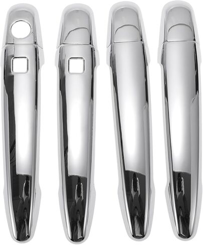 Motoforti Smart Car Door Handle Cover Trim, Side Door Handle Cover, for Toyota Highlander 2008-2013, ABS Silver Tone 1 Set in Kuwait