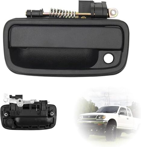 69220-35020 Exterior Front Driver Black Door Handle Replacement - Compatible with 1995-2004 Toyota Tacoma 1999 2000 2001 2002 2003 2004 1996 1997 1998- Plastic - OE 91319 79344 TO1310117 in Saudi Arabia