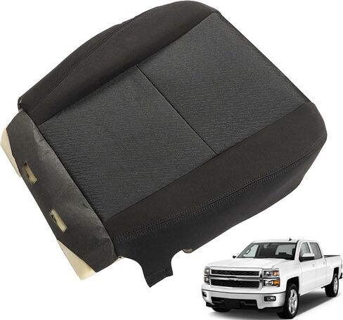 Front Driver Side Bottom Cloth Seat Cover with Foam Cushion Replacement for Silverado 2007 2008 2009 2010 2011 2012 2013 2014 in Kuwait