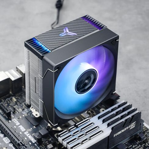 JONSBO CR1000 EVO Color CPU Cooler White,Silent Series CPU Air Cooler,CPU Fan,RGB Automatic Light（4pin H154mm, 4 Copper Heat Pipe AM4/AM5/Intel LGA1851/1700,120mm PWM,Top Cover RGB, White in Saudi Arabia