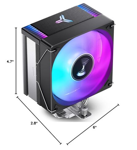 JONSBO CR1000 EVO Color CPU Cooler White,Silent Series CPU Air Cooler,CPU Fan,RGB Automatic Light（4pin H154mm, 4 Copper Heat Pipe AM4/AM5/Intel LGA1851/1700,120mm PWM,Top Cover RGB, White in Saudi Arabia