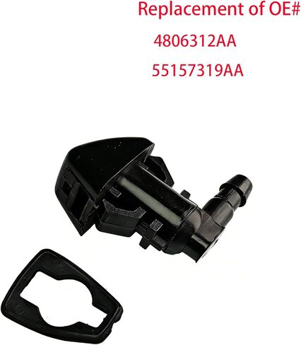 25823360 فوهات غسيل الزجاج الأمامي متوافقة مع CHEVROLET/GMC/BUICK/CHRYSLER/DODGE، استبدل OE# 15247800 5101940AB 25823361 فوهة ممسحة الزجاج الأمامي قطعتان in Kuwait