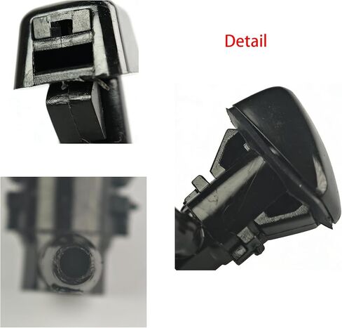 25823360 فوهات غسيل الزجاج الأمامي متوافقة مع CHEVROLET/GMC/BUICK/CHRYSLER/DODGE، استبدل OE# 15247800 5101940AB 25823361 فوهة ممسحة الزجاج الأمامي قطعتان in Kuwait