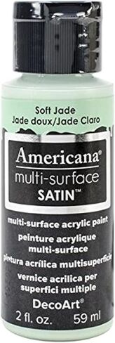 DecoArt Americana Multi-Surface Satin Acrylic Paint, 2-Ounce, Soft Jade in Kuwait