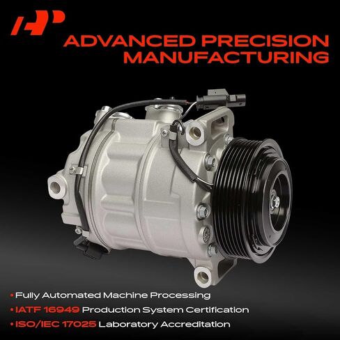 A-Premium AC Compressor with Clutch Compatible with BMW X5 2019-2025, X6 2020-2025, X7 2019-2025, 750i xDrive, Alpina B7, M5, M550i xDrive, M8 Gran Coupe, M850i xDrive, M850i xDrive Gran Coupe in Kuwait
