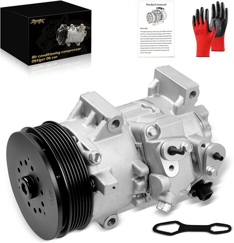 Oktiger AC Compressor with Clutch for Toyota Corolla 2009 2010 1.8L, Matrix 2009-2012 1.8L, for Scion Xd Base 2008-2014 Replacement Air Conditioner AC Compressor, OE 88310-02510 in Saudi Arabia