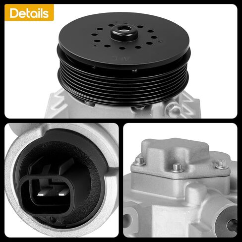 Oktiger AC Compressor with Clutch for Toyota Corolla 2009 2010 1.8L, Matrix 2009-2012 1.8L, for Scion Xd Base 2008-2014 Replacement Air Conditioner AC Compressor, OE 88310-02510 in Saudi Arabia