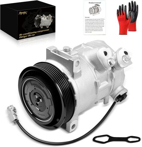 Oktiger AC Compressor with Clutch for Jeep Compass Patriot 2009 2010 2011 2012 2013 2014 2015 2016 2017 2.0L 2.4L, for Dodge Caliber 2009-2012 Replacement Air Conditioner AC Compressor, OE 55111610AA in Saudi Arabia