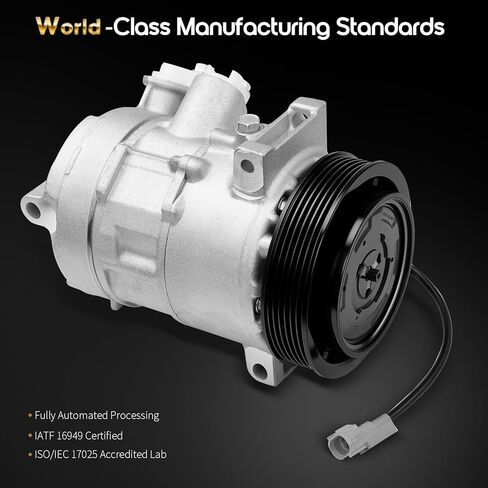 Oktiger AC Compressor with Clutch for Jeep Compass Patriot 2009 2010 2011 2012 2013 2014 2015 2016 2017 2.0L 2.4L, for Dodge Caliber 2009-2012 Replacement Air Conditioner AC Compressor, OE 55111610AA in Saudi Arabia