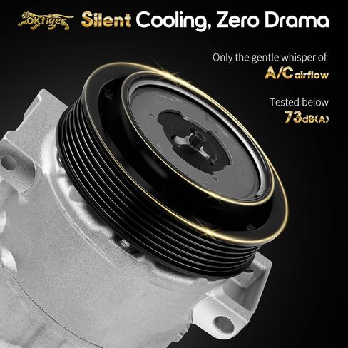 Oktiger AC Compressor with Clutch for Jeep Compass Patriot 2009 2010 2011 2012 2013 2014 2015 2016 2017 2.0L 2.4L, for Dodge Caliber 2009-2012 Replacement Air Conditioner AC Compressor, OE 55111610AA in Saudi Arabia