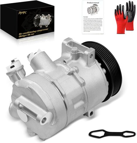 Oktiger AC Compressor with Clutch for Jeep Compass Patriot 2009 2010 2011 2012 2013 2014 2015 2016 2017 2.0L 2.4L, for Dodge Caliber 2009-2012 Replacement Air Conditioner AC Compressor, OE 55111610AA in Saudi Arabia