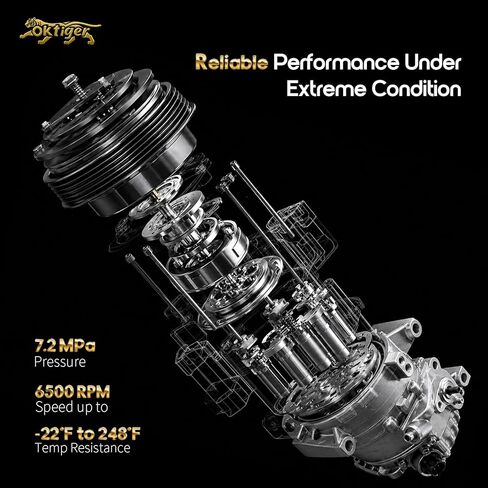 Oktiger AC Compressor with Clutch for Ford Escape 2008-2012 2.5L 2.3L, for Mercury Mariner 2008-2011, for Mazda Tribute 2008-2011 Replacement Air Conditioner AC Compressor, OE 8L8Z-19703-B in Saudi Arabia