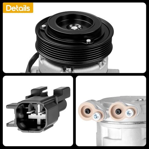 Oktiger AC Compressor with Clutch for Ford Escape 2008-2012 2.5L 2.3L, for Mercury Mariner 2008-2011, for Mazda Tribute 2008-2011 Replacement Air Conditioner AC Compressor, OE 8L8Z-19703-B in Saudi Arabia