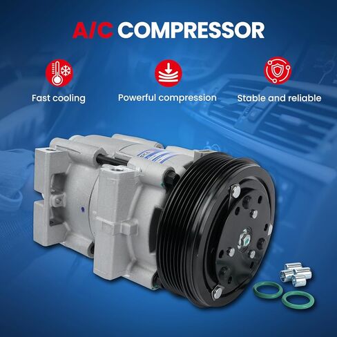 MOCA AC Compressor Compatible with 93-05 for Ford Explorer, 02-05 for Mazda B4000, 98-01 for Mercury Mountaineer, 98-11 for Ford Ranger V6 4.0L with Clutch in Kuwait