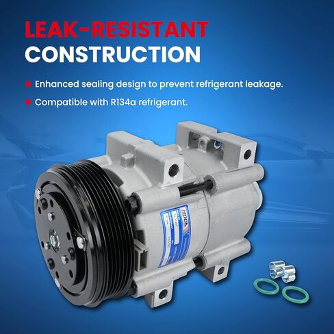 MOCA AC Compressor Compatible with 93-05 for Ford Explorer, 02-05 for Mazda B4000, 98-01 for Mercury Mountaineer, 98-11 for Ford Ranger V6 4.0L with Clutch in Kuwait