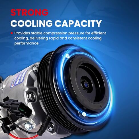 MOCA AC Compressor Compatible with 93-05 for Ford Explorer, 02-05 for Mazda B4000, 98-01 for Mercury Mountaineer, 98-11 for Ford Ranger V6 4.0L with Clutch in Kuwait