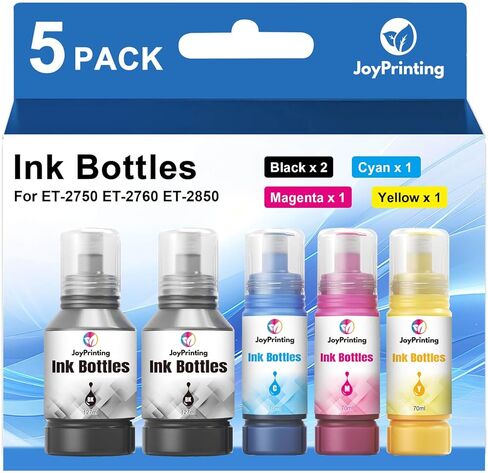 Color Ink Refill Bottles Compatible with ET-2850 ET-3850 ET-4850 ET-2760 ET-3760 ET-4760 ET-3750 ET-4750 ET-3830 ET-2700 ET-3700 ET-15000 (2 x Cyan, 2 x Magenta, 2 x Yellow, 420ml) in Kuwait