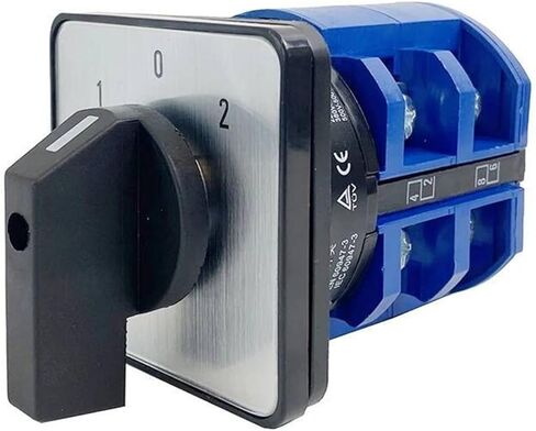 LW26-63 YMW26-63/2M Changeover Cam Mains Rotary Switch 63A 2 Poles 8 Terminals with Protective Box IP65(102 Only Switch) in Kuwait