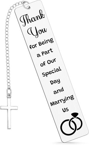 Best Officiants Ever Gift from Couple Officiant Proposal Gifts for Friends Family Bookmark Thank You Gifts for Priest Minister Judge Pastor Wedding Proposal Gift for Coordinator Planner Book Marks in Saudi Arabia