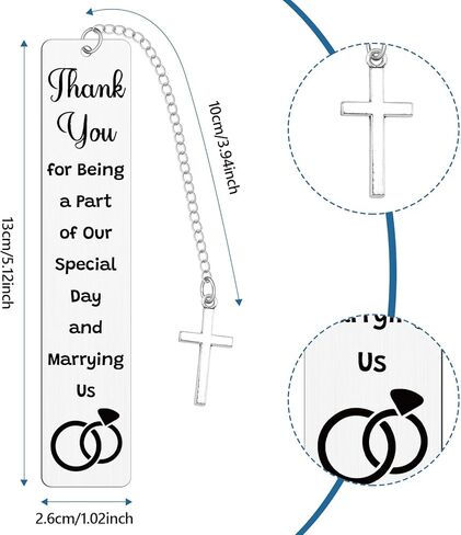 Best Officiants Ever Gift from Couple Officiant Proposal Gifts for Friends Family Bookmark Thank You Gifts for Priest Minister Judge Pastor Wedding Proposal Gift for Coordinator Planner Book Marks in Saudi Arabia
